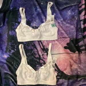 2 BRAND NEW Women’s Bestform Full Coverage Satin Trim Wireless Bras 5006715